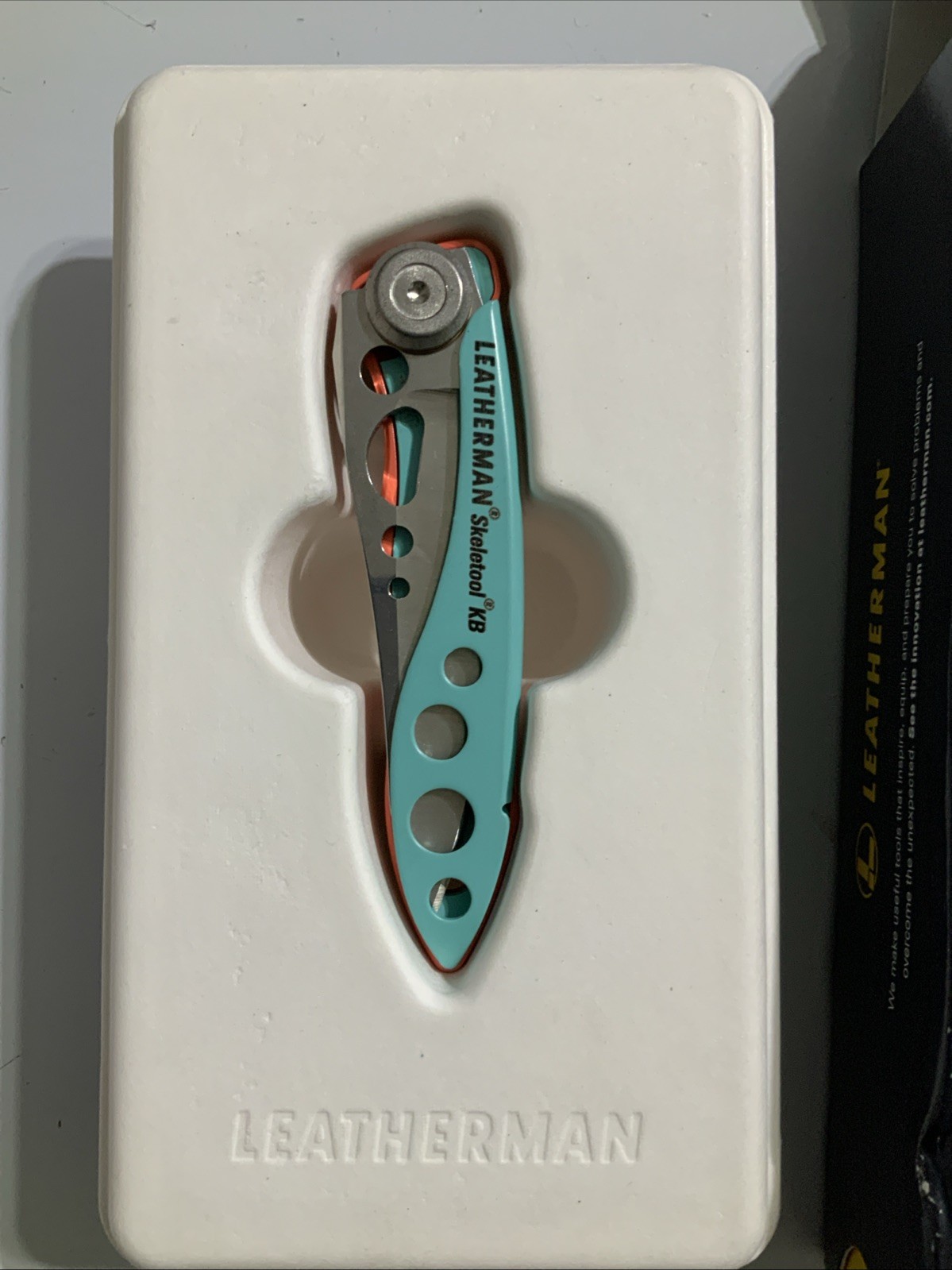Leatherman Green Skeletool KB Pocket Knife w/ Bottle Opener