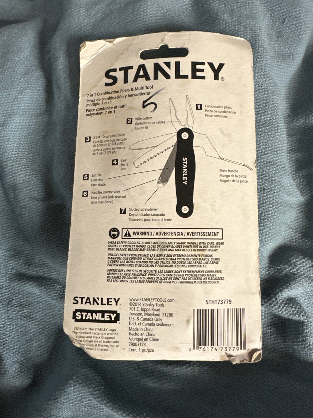 Stanley 7 in 1 Combination Pliers & Multi Tool New