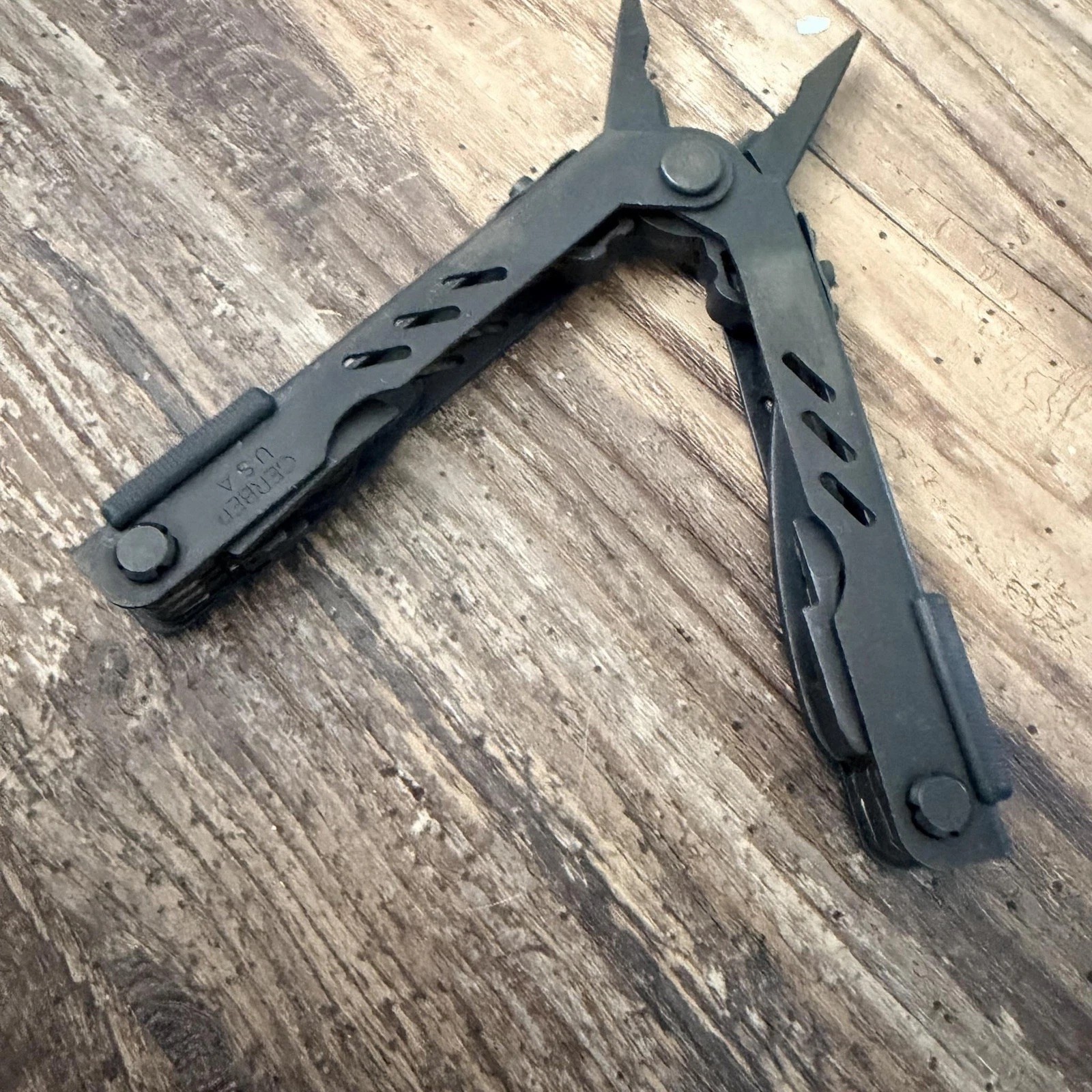 Gerber USA Multi-Tool Black Steel Plier Wire Cutter W/ Nylon Sheath Folding EDC