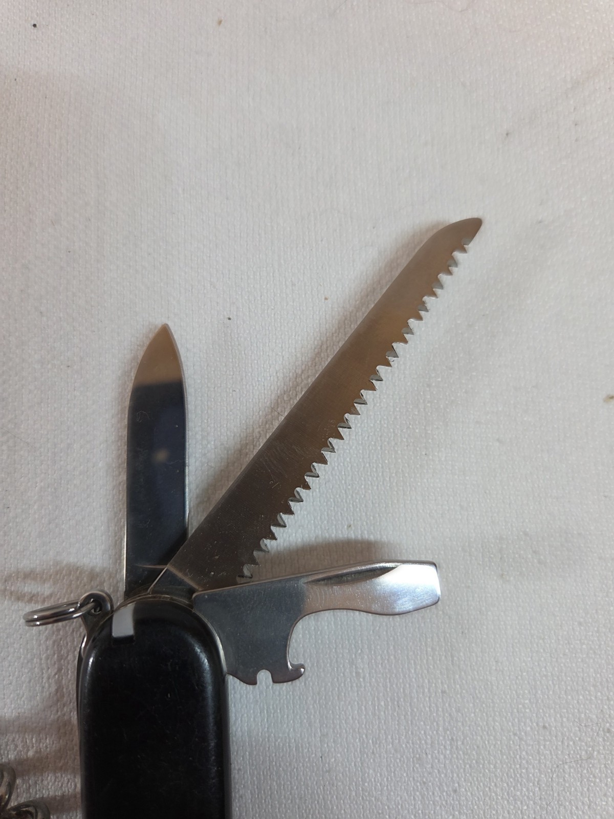Victorinox Officier Suisse Swiss Army Multi-Tool Black 7 Tools Saw Corkscrew