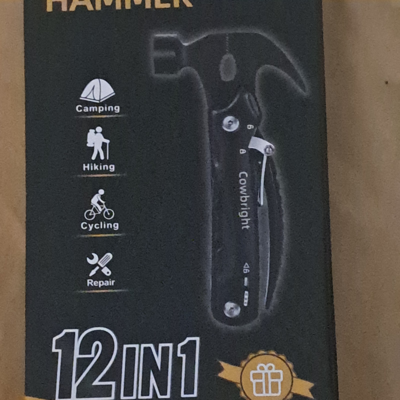 💪Cowbright Multi-tool Hammer 12 IN 1 New Sealed Best Universal Tool -Gift