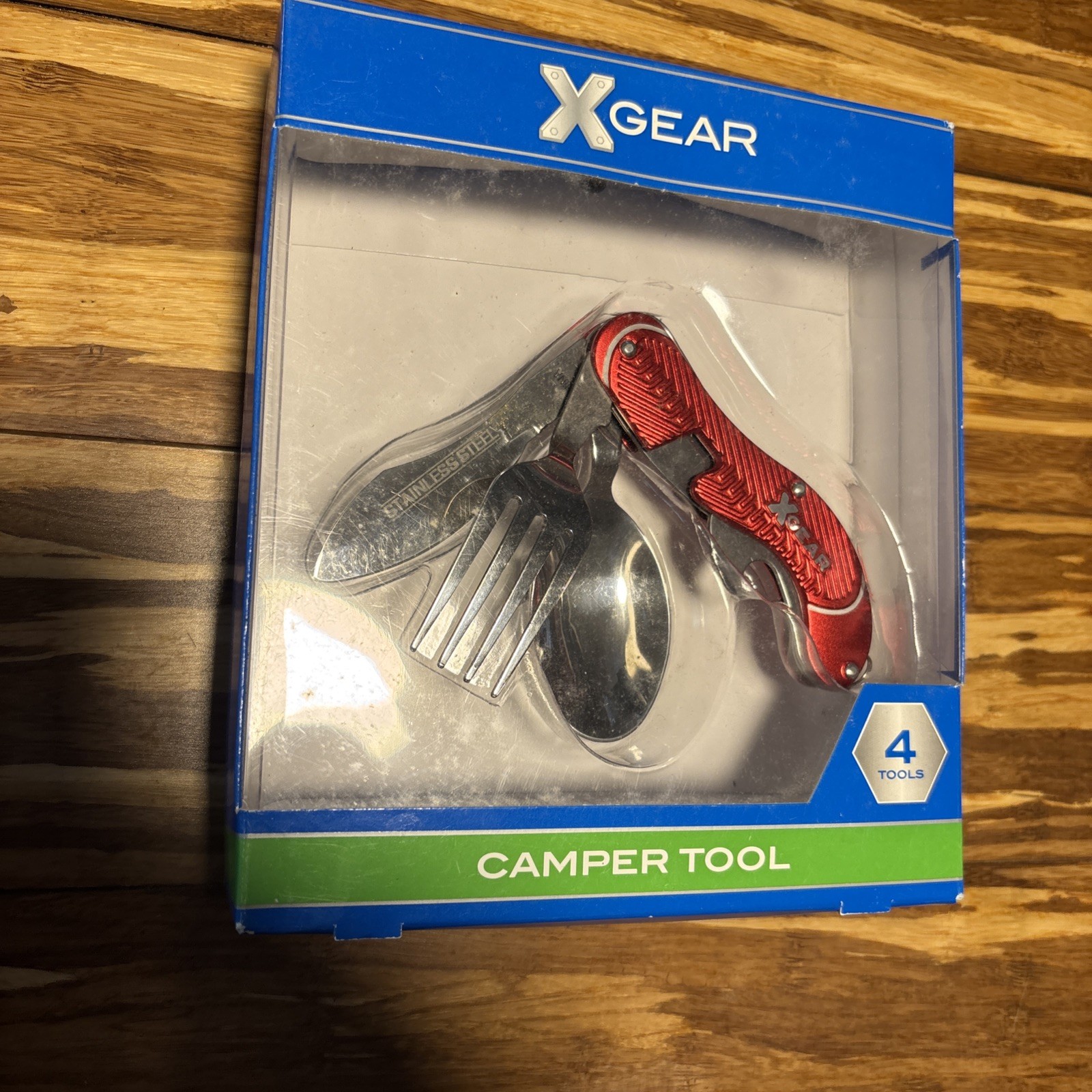 X Gear – Camper Tool, 4 Tools. Stainless Steel