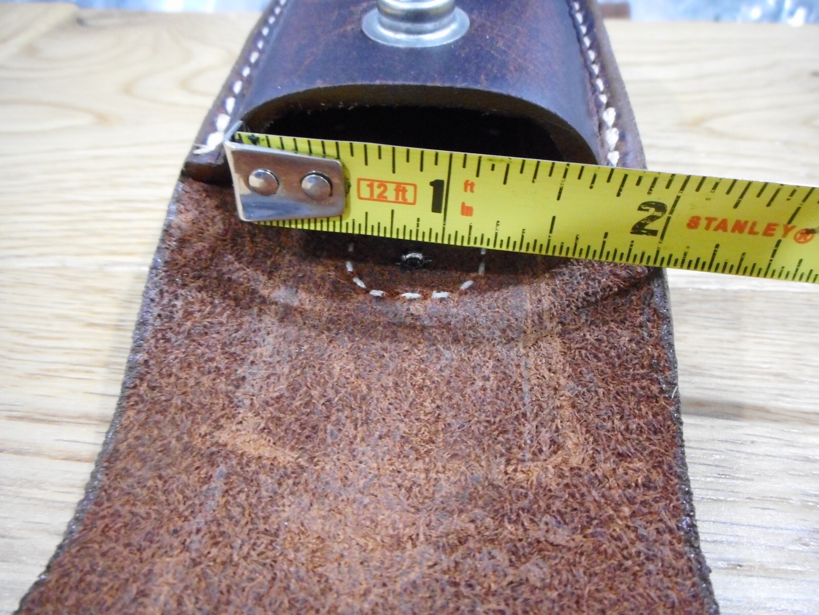 Leatherman Super tool 300 Crazy Horse leather sheath. Buffalo snap. Sheath only.