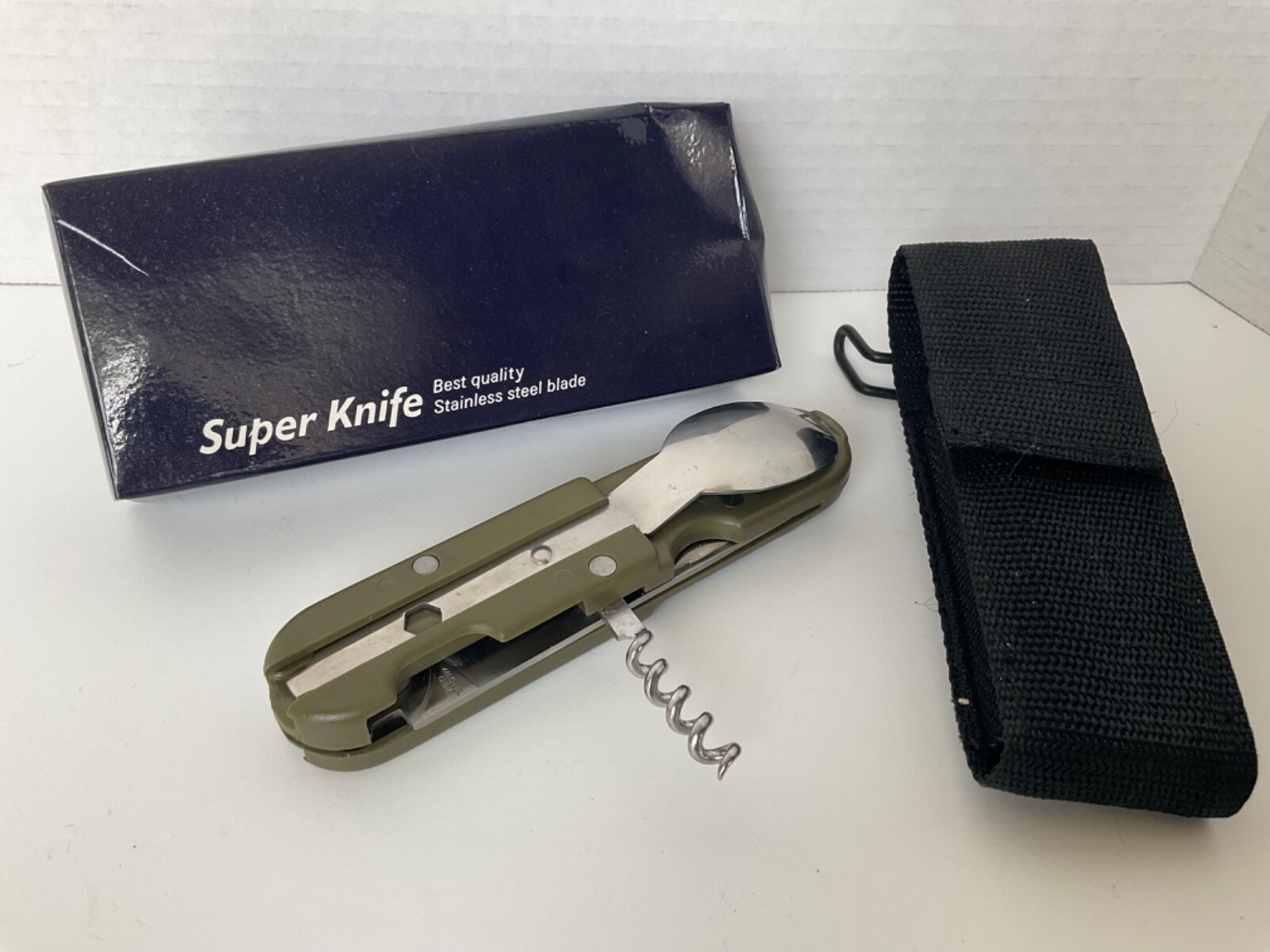 Super Knife Utility Eating MultiTool with Sheath KG605