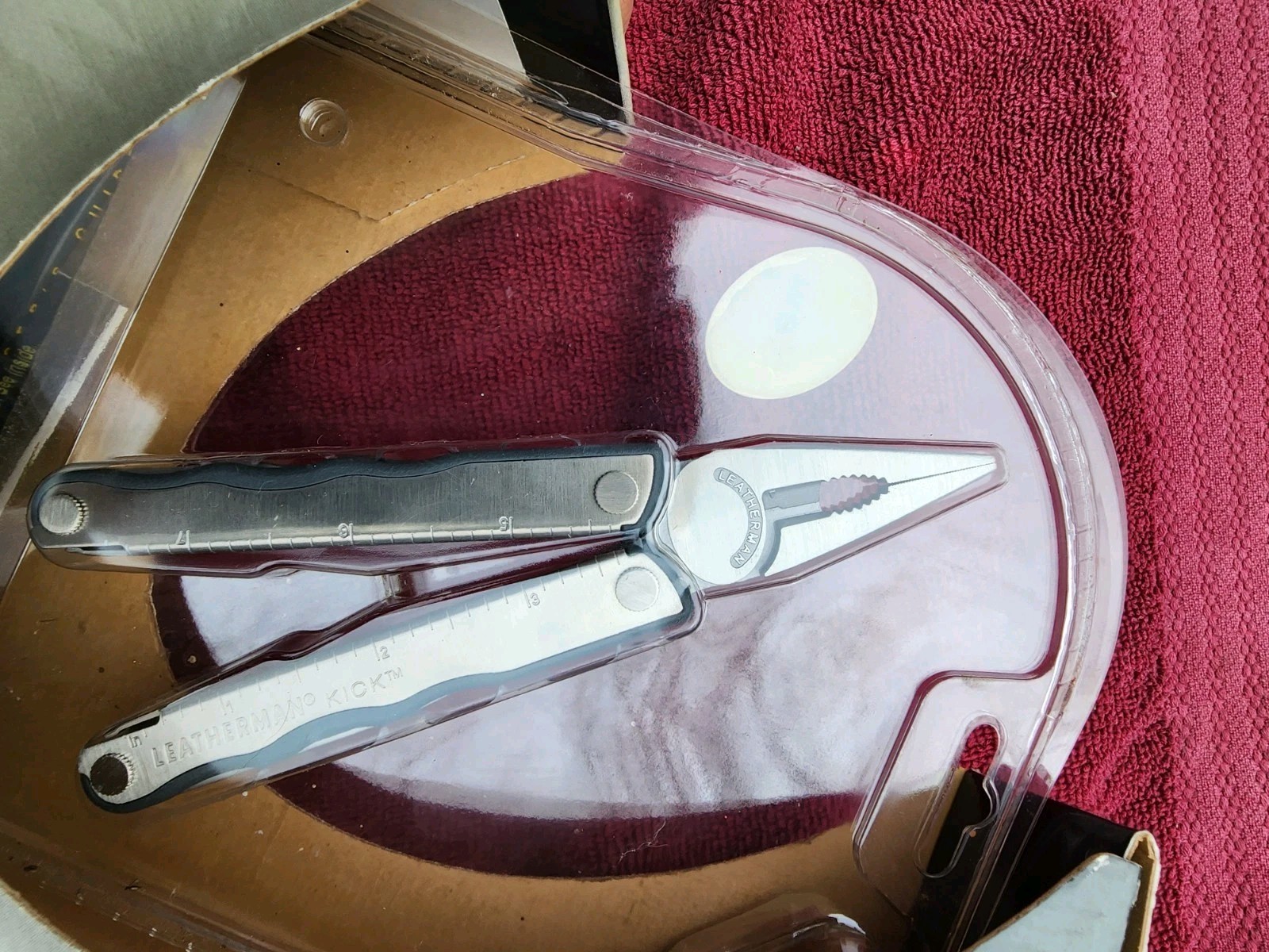 Leatherman Kick Multi-Tool with Leather Sheath, New Old Stock