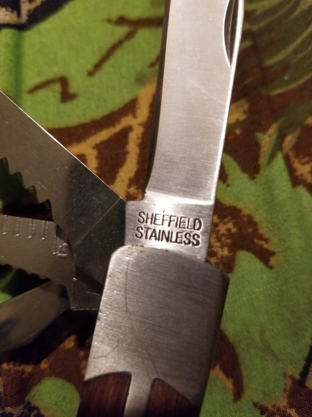 Sheffield Camper 12-In-1 Stainless Steel & Wood Multi-Tool