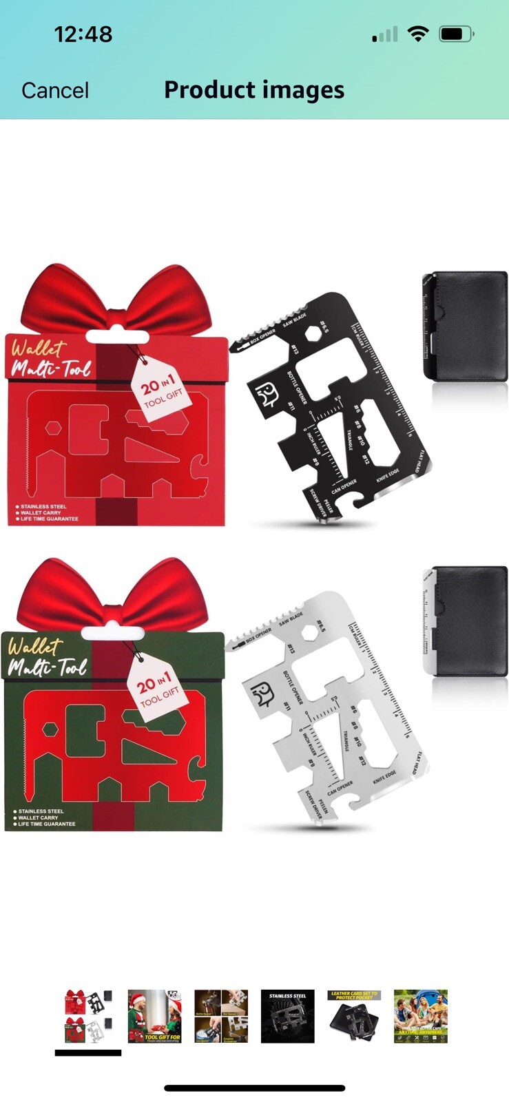 20-in-1 Credit Card Multitools – Stocking Stuffers for Adults, Christmas Gift…