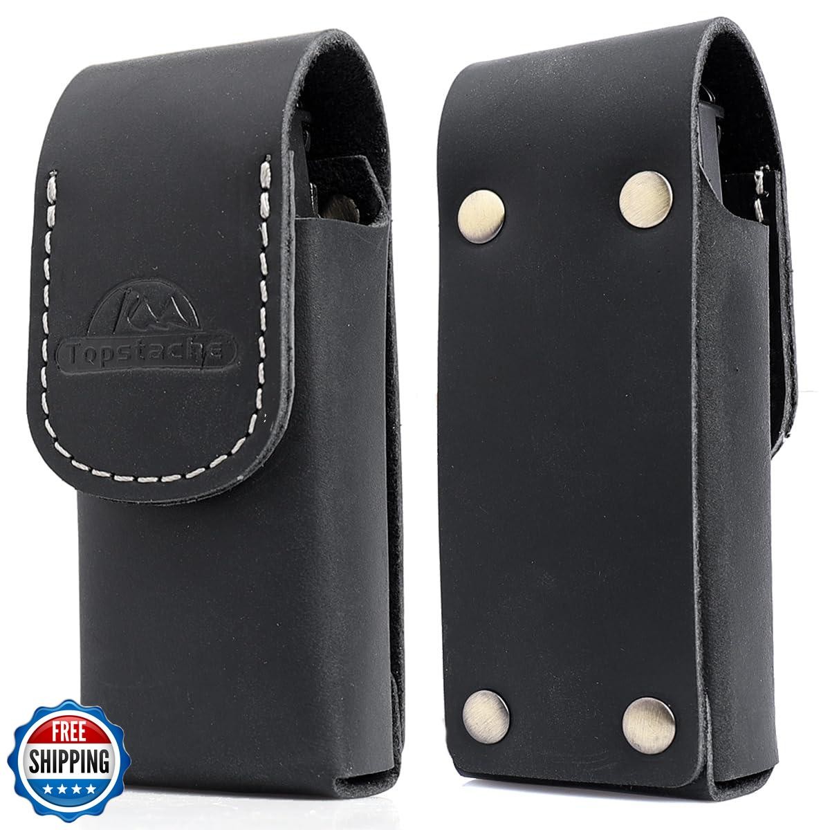 Topstache Leather Multitool Sheath for Belt – Multitool Holster for Leatherma