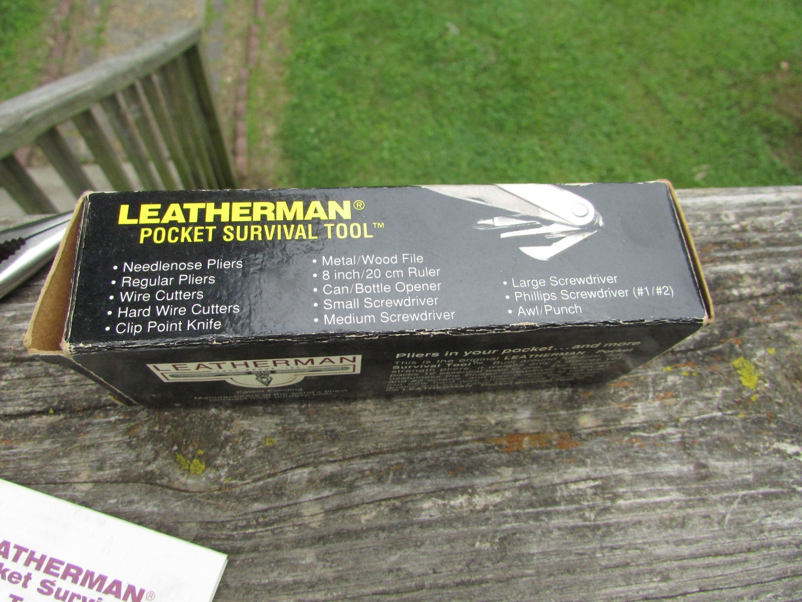 Original Vintage 1995 LEATHERMAN Pocket SURVIVAL TOOL Looks UNUSED Retired NOS !