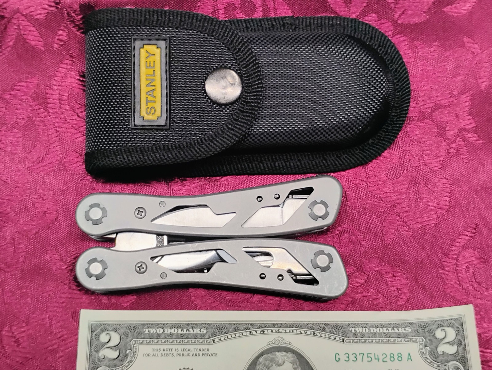 Stanley Multi Tool Pocket Knife Fishing Hunting Shooting Fix-it Pliers Sheath