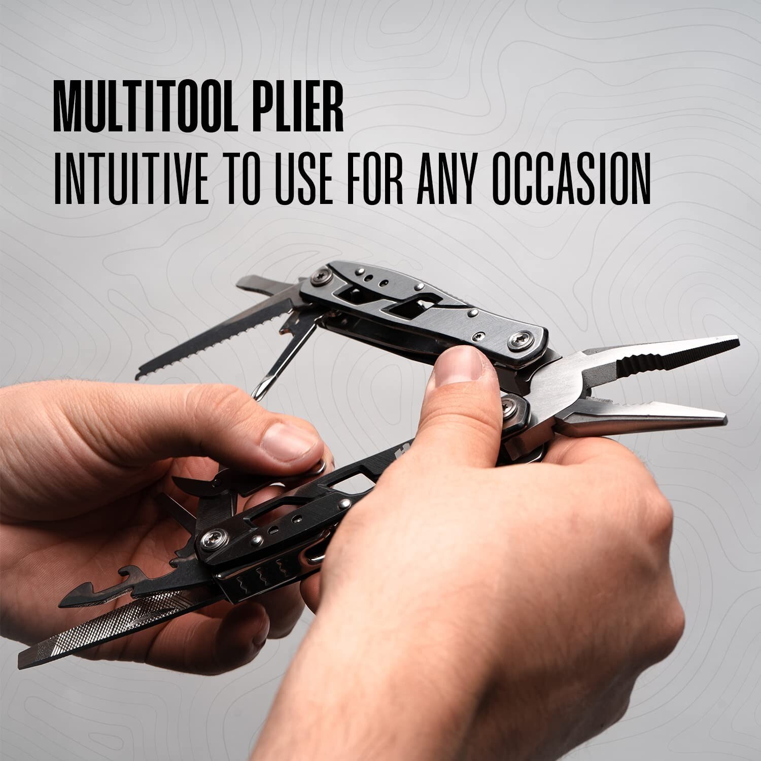 Multitool Plier – 12 In 1 Stainless Steel Pocket Multi Tool With Durable Sheath