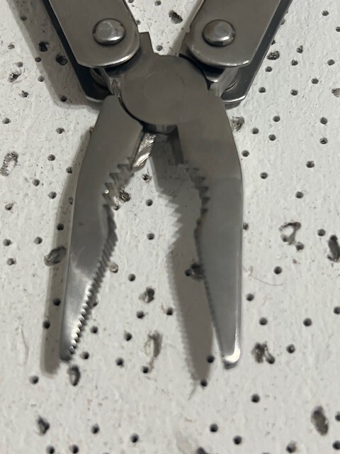Vintage American Camper Stainless Steel Multi-Tool Pliers With Brown Sheath —
