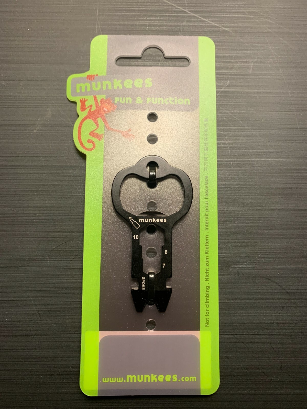 Munkees 8-function Stainless Steel Card Multi-tool – EDC – Keyring – 2532
