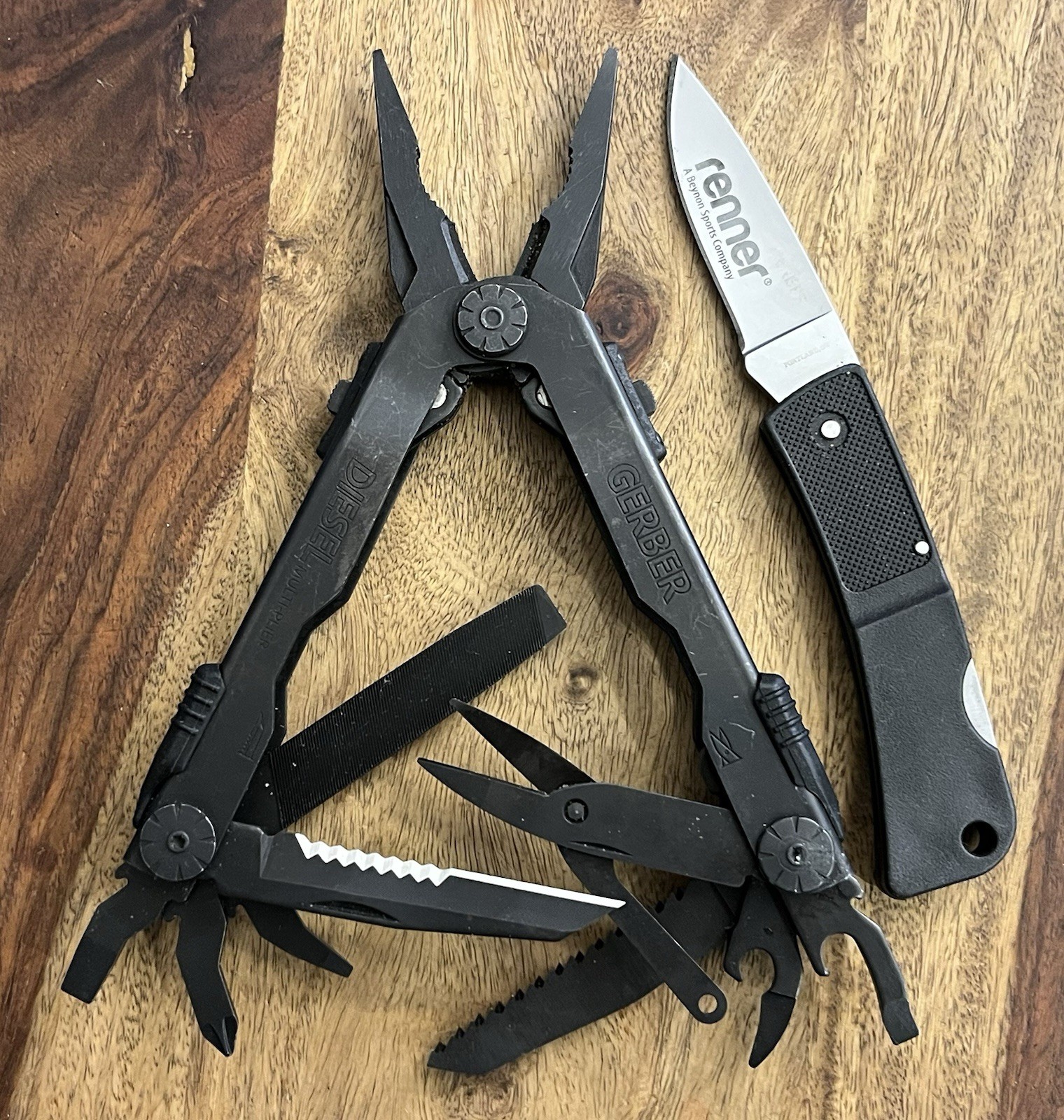 Gerber Multi Tool DIESEL SUPER Nice! w/Gerber Sheath & LST Knife (Lot Of 2)