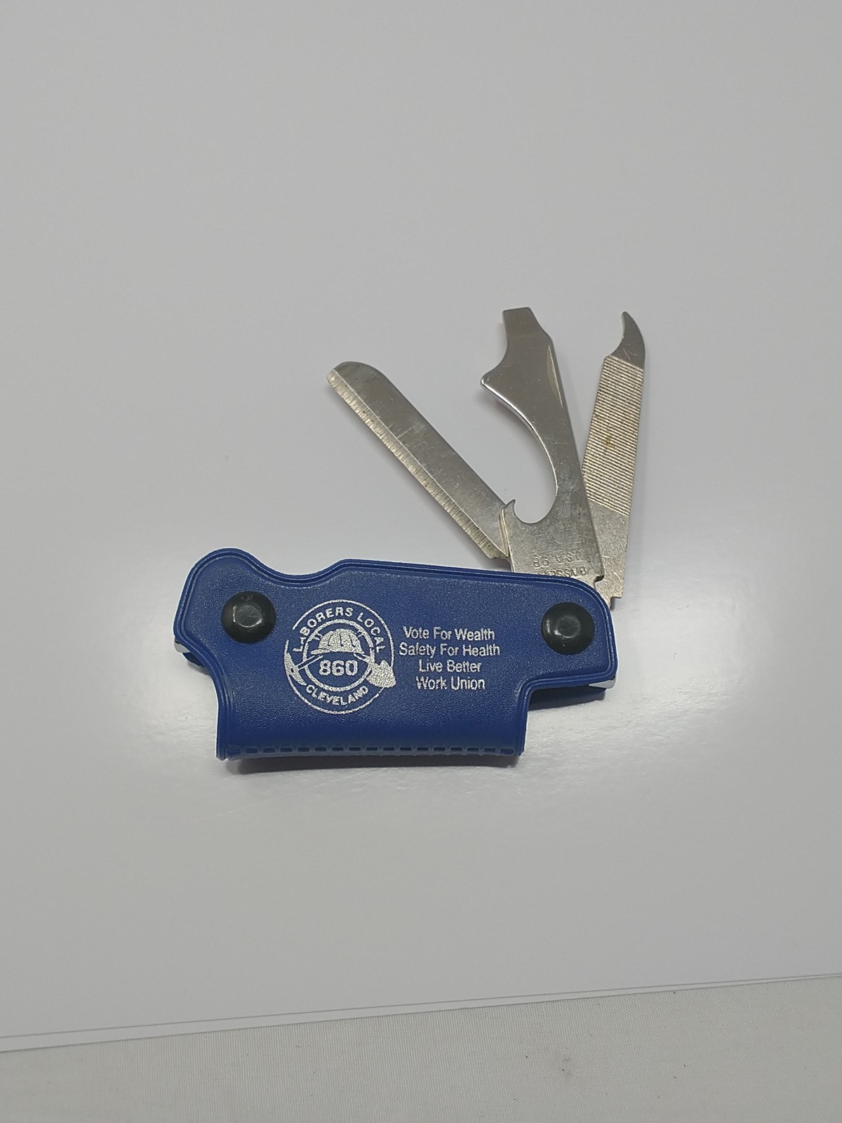 Bassett USA 98, Trim 3-Tool Stainless Steel Pocket Knife, 860 Cleveland Union