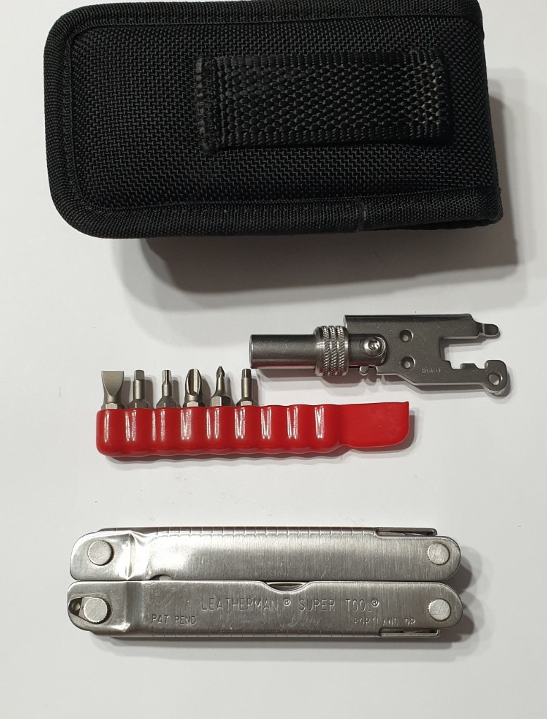 🔥🔥 Leatherman Super Tool Gen 1 OG + Bits + Adapter Hard Nylon Case Rare Set