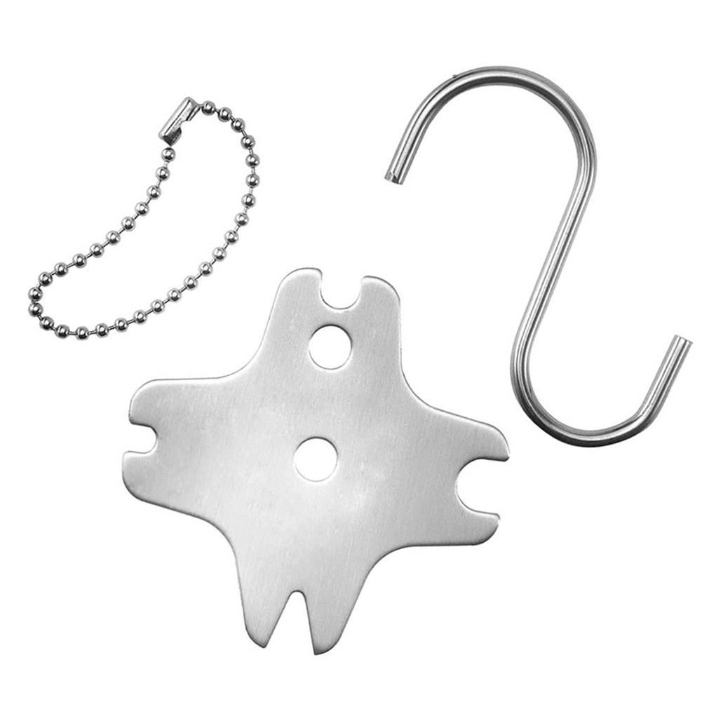 Camping Stainless Steel Grill Scraper Grill Scraper Tool Corrosion-resistant