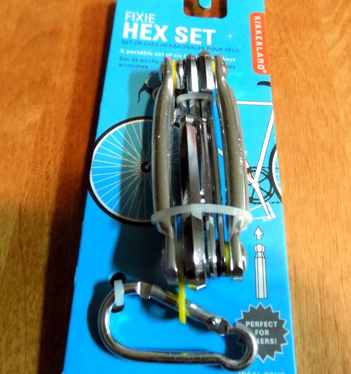FIXIE HEX SET Accessories Keyring Clip Bikers Bike Cyclist 6 Ball & Hex Keys NEW