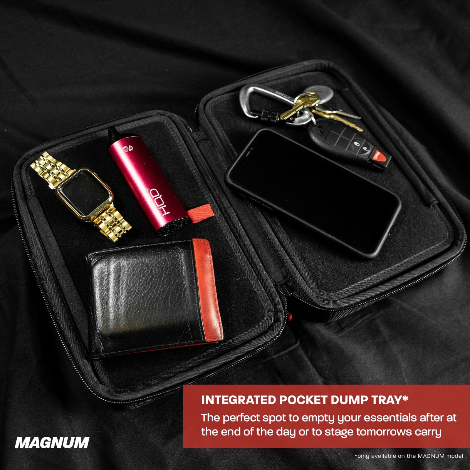 EDC Storage Organizer Case w/ Integrated Dump Tray – Everyday Carry Gear