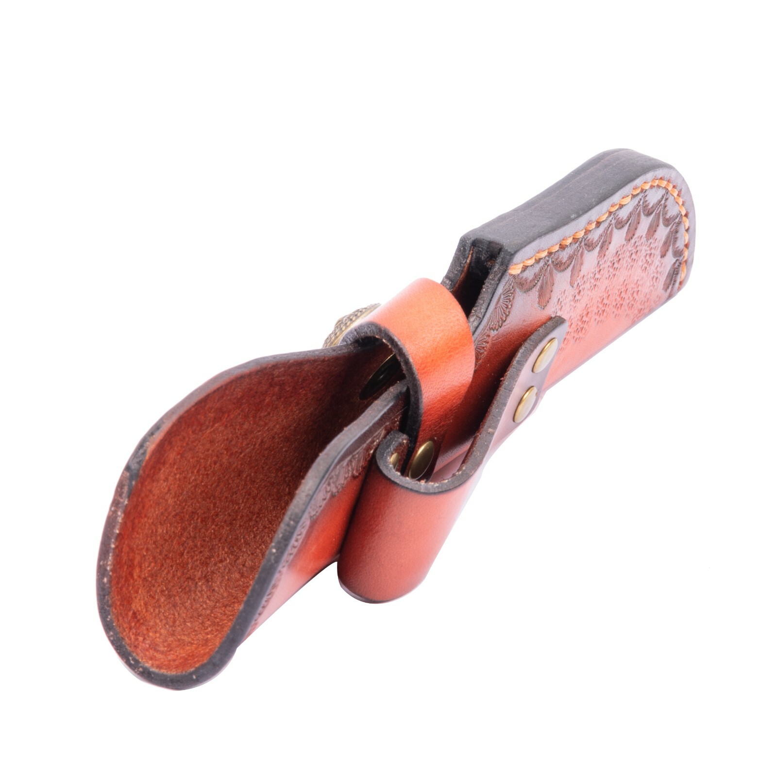 Knife Sheath Hand Made Leather with Fixed Blade Knife