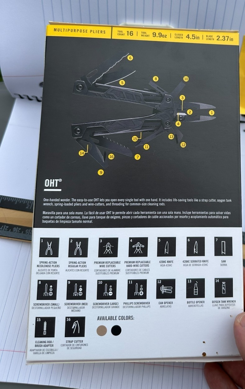 Leatherman OHT 831631 multi-tool, discontinued, new sealed in box