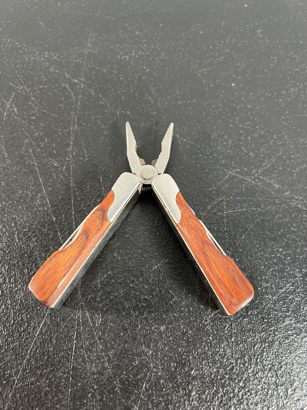 Sheffield Mini Multi-Tool with Wood Handles Pliers and Knife Set