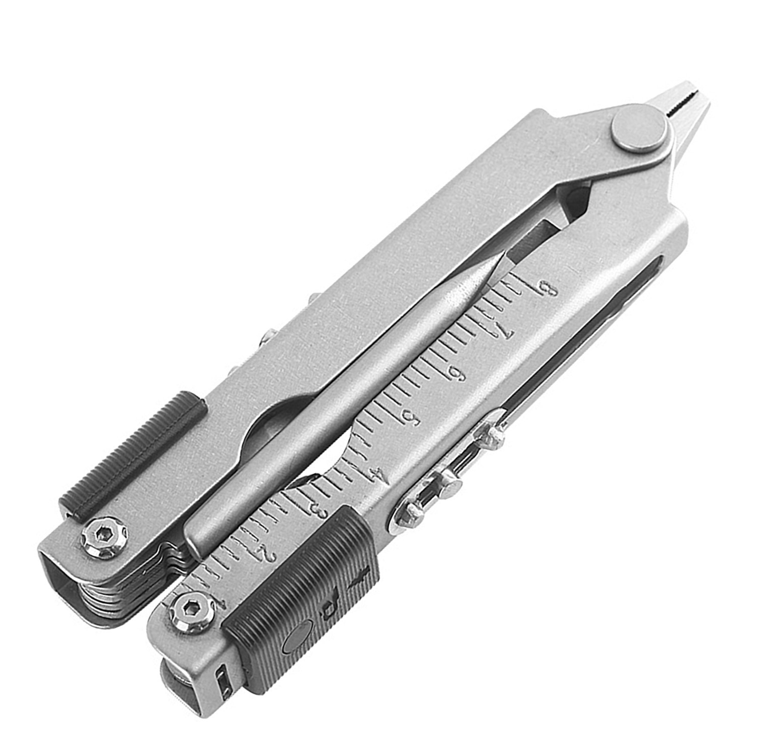 Multi functional telescopic pliers, portable camping tool pliers,Silver