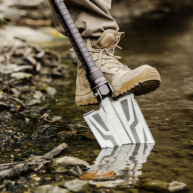 Folding Survival Shovel Multi Tool Emergency Knife Fishing Spear Car 4X4 Spade