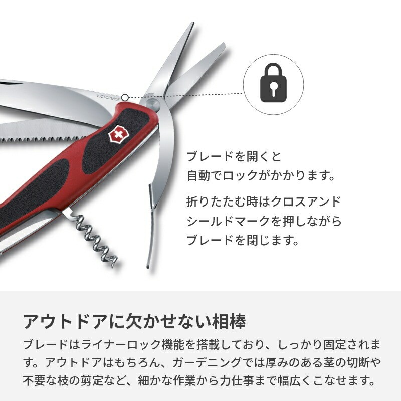 Victorinox Ranger Gardener Grip 71 Swiss Army Knife 0.9713.C Multi Tool GENUINE