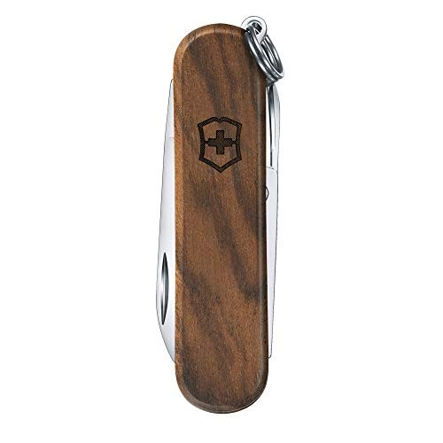 Victorinox Nail Clip 580 Wood Small Swiss Army Knife 6 Functions w/ Nail Clipper