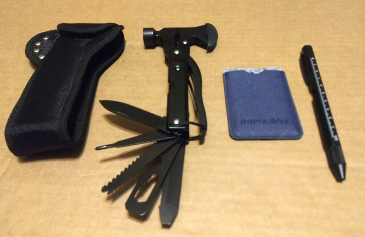60 in 1 Supology Multitool Set (Axe Hammer, EDC Pen, Wallet Fast Repair Card)