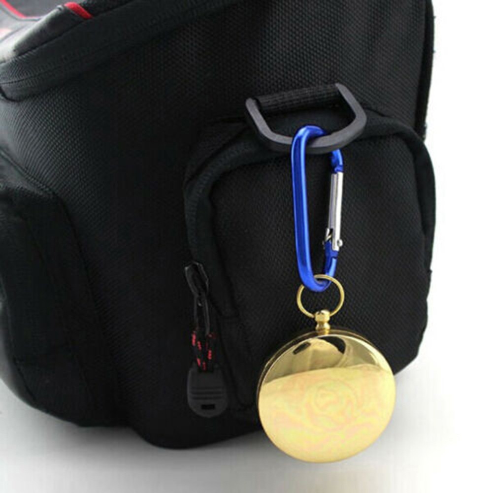 Hiking Pocket Brass Golden for Compass Portable Noctilucent for Compass