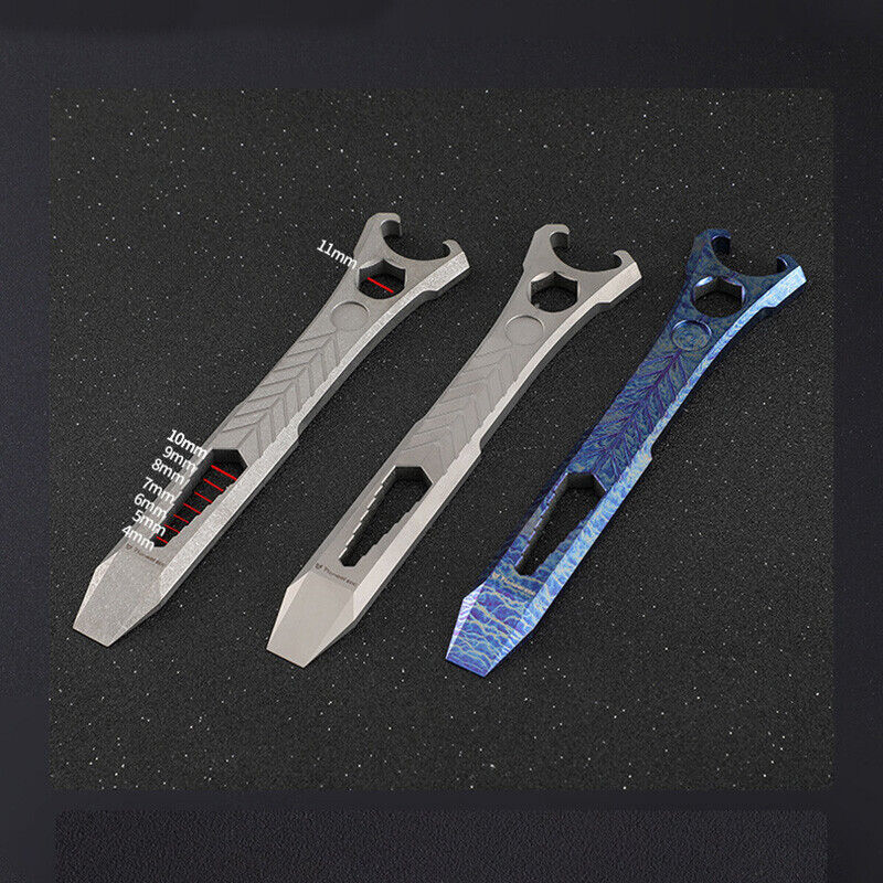EDC Titanium Alloy Tactical Crowbar Multi Tools Outdoor Survival Pry Bar Wrench