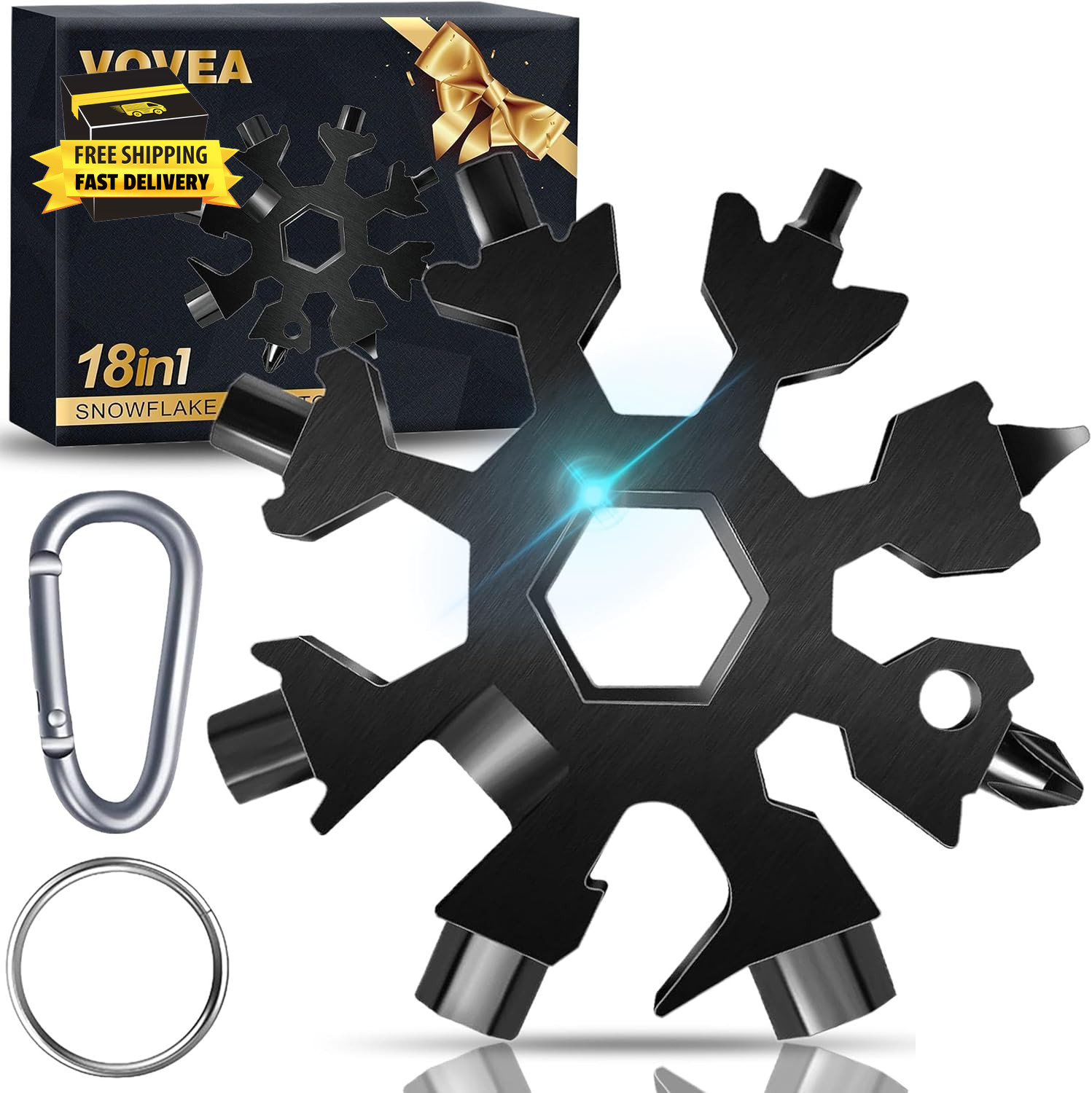 18-In-1 Snowflake Multi Tool, Fathers Day Mens Gifts, Birthday Gifts for Mens Da