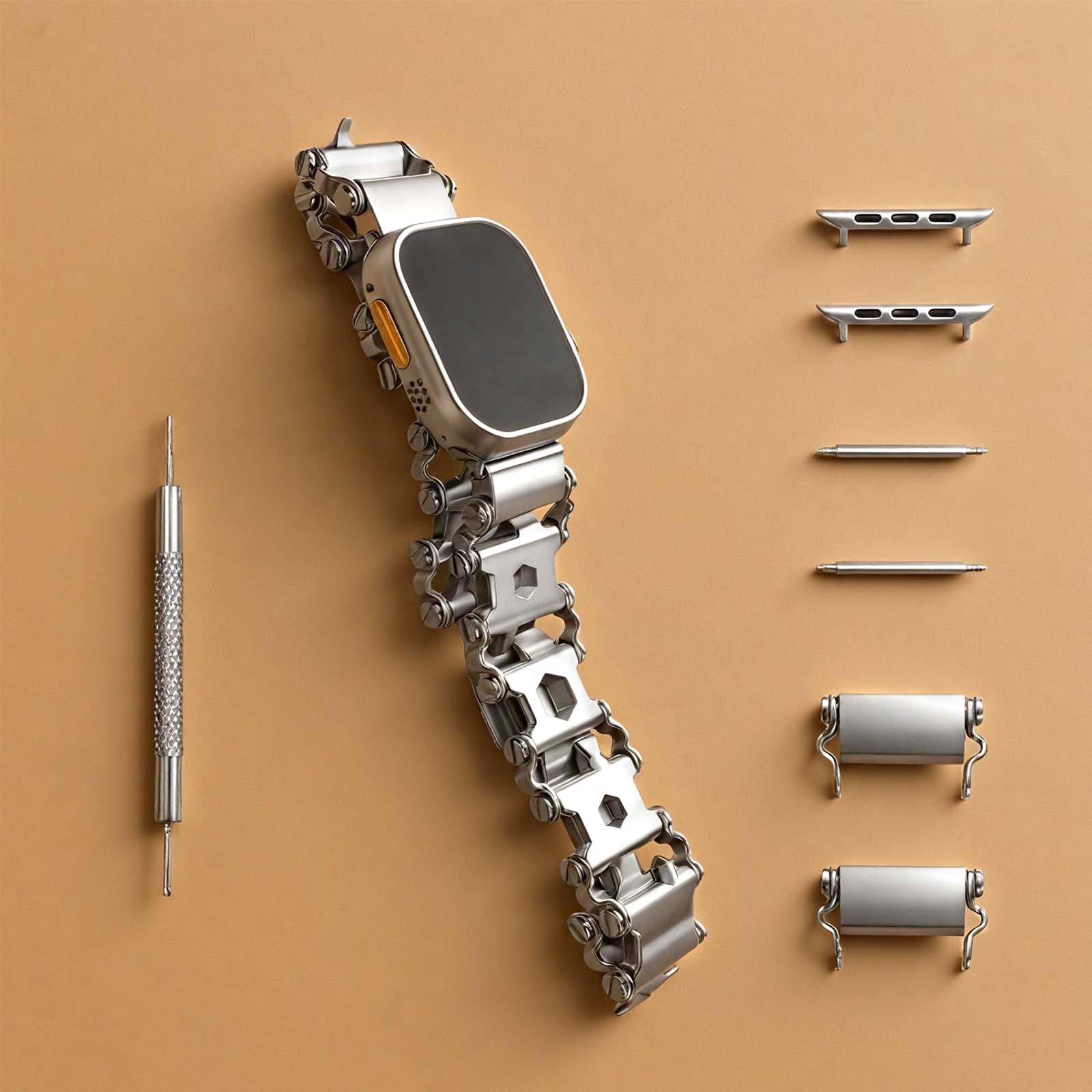 SINGEAR Stainless Tool Bracelet Compatible for LEATHERMAN TREAD, 29 in 1 Surv…