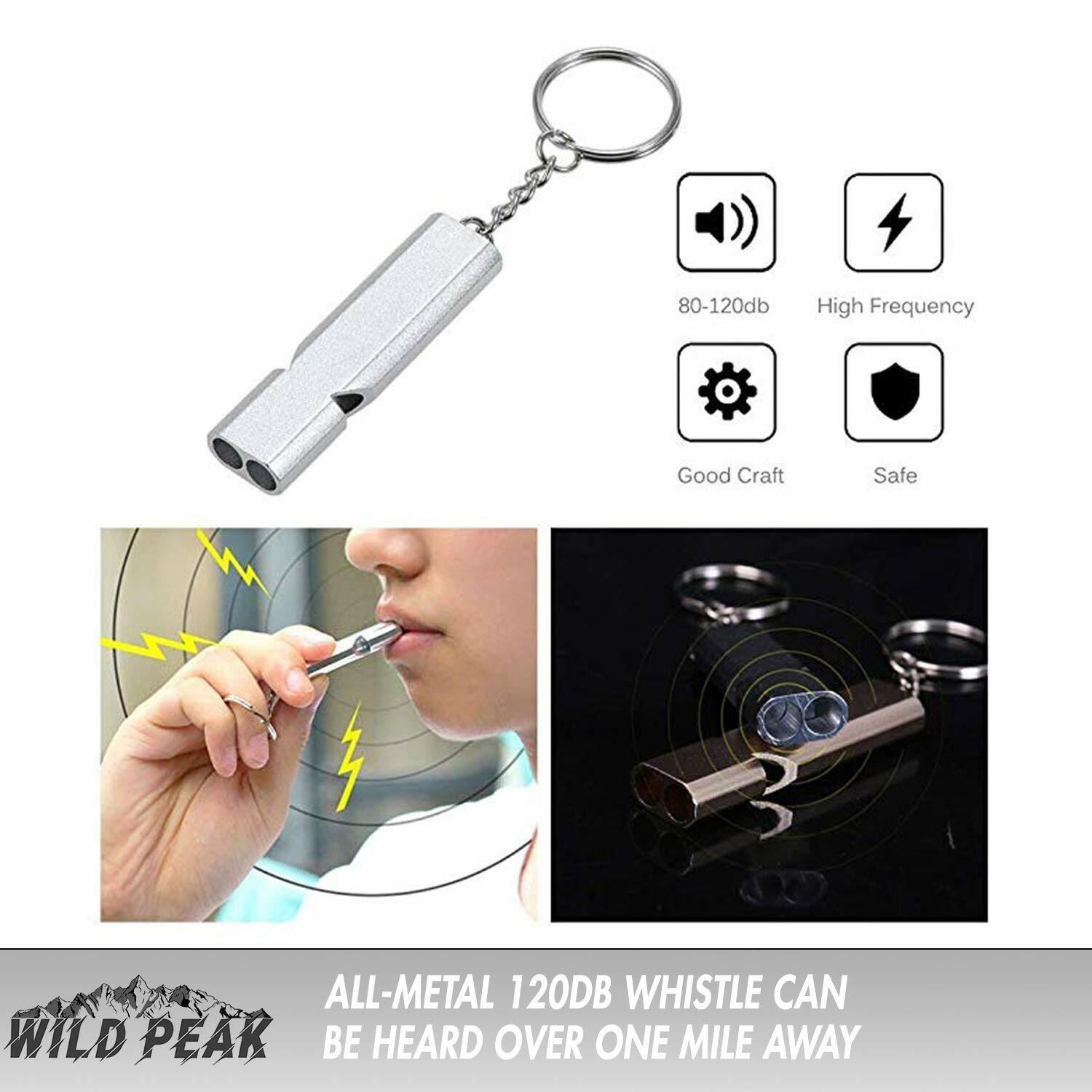 Wild Peak Prepare-1 Survival Kit with Water Bottle & Filter Straw for Camping