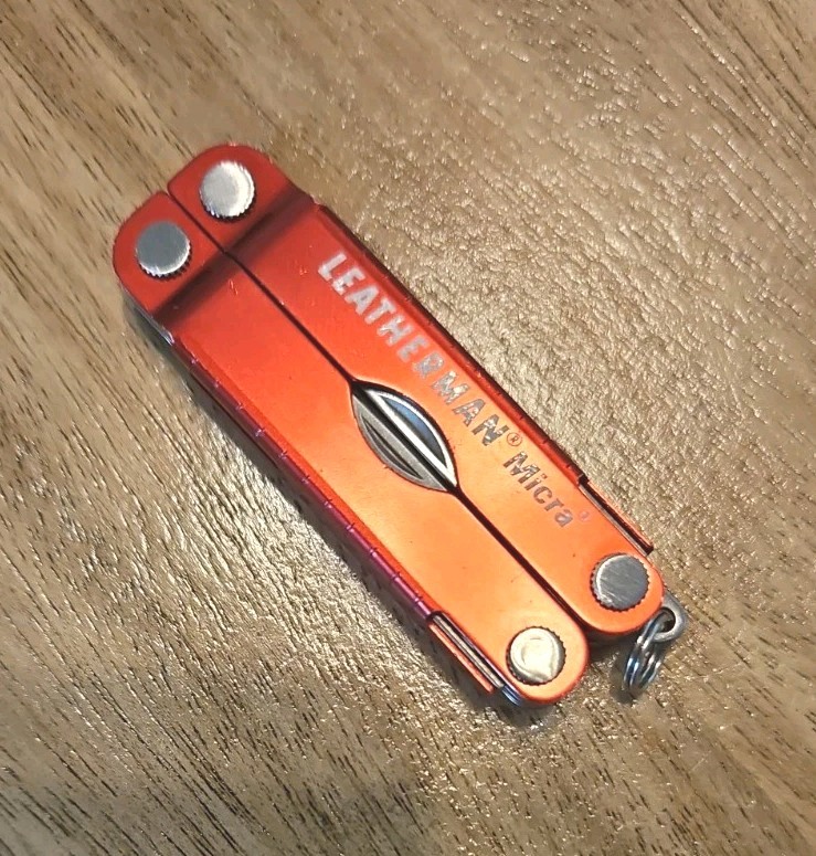 Leatherman Multi-Tool Micra Red Stainless Keychain Scissors Pocket Knife USA EDC