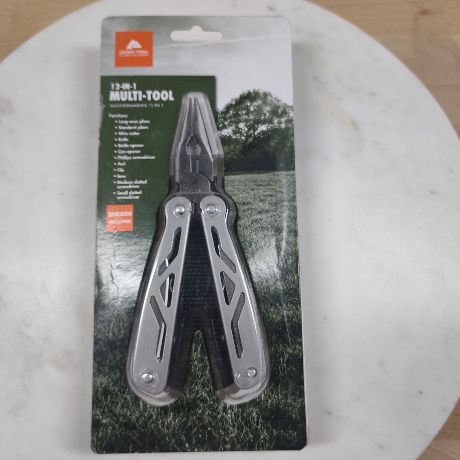 Ozark Trail 12-In-1 Multi-Tool with Sheath Hiking Outdoors Pocket Knife Camping