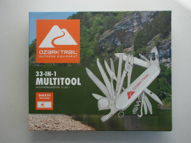 Ozark Trail Survival Knife 33-In-1 Multitool Survival Tool Pocket Knife Camping