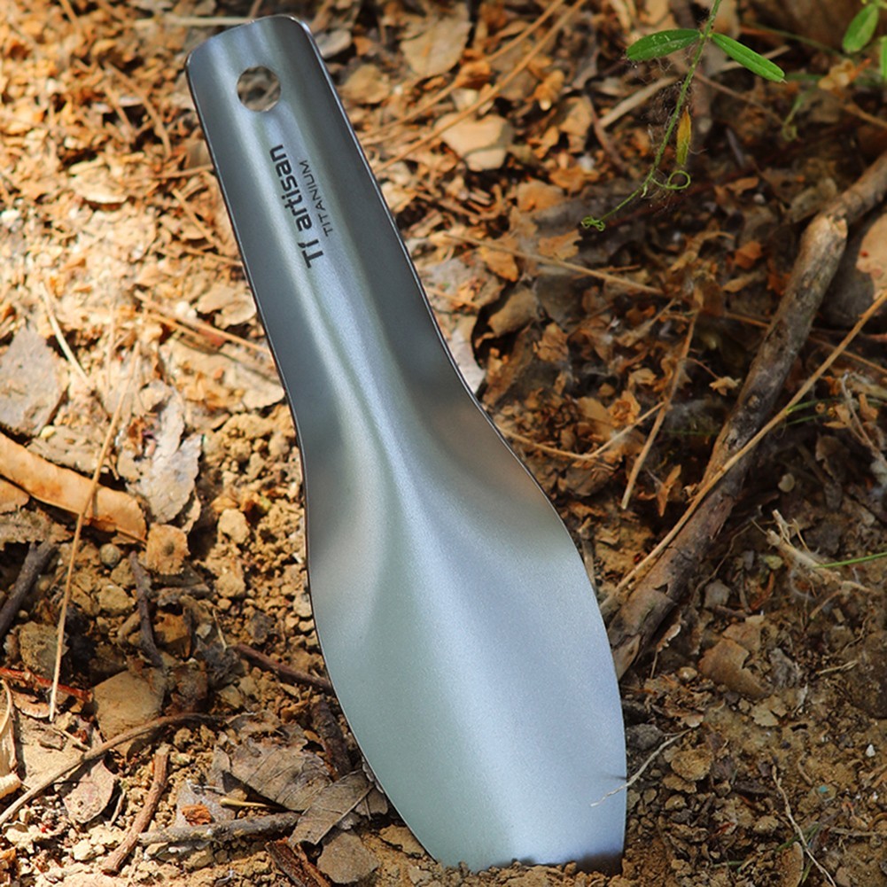 Curved Design Garden Trowel for Easy Digging Camping Hiking 155x40mm 0.8mm