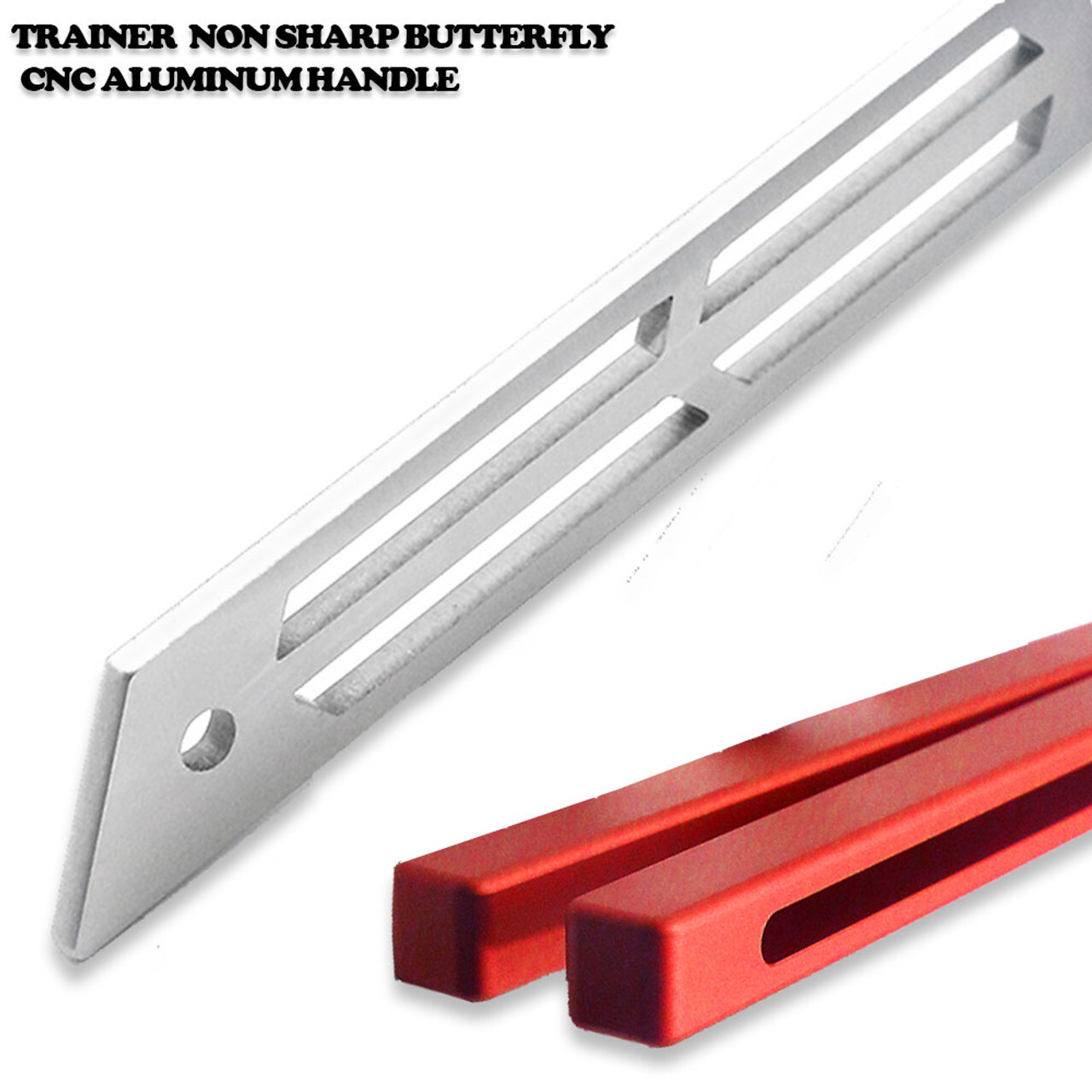 CNC Squid Triton Model Non-Sharp Professional Trainer – Butterfly Red Handle