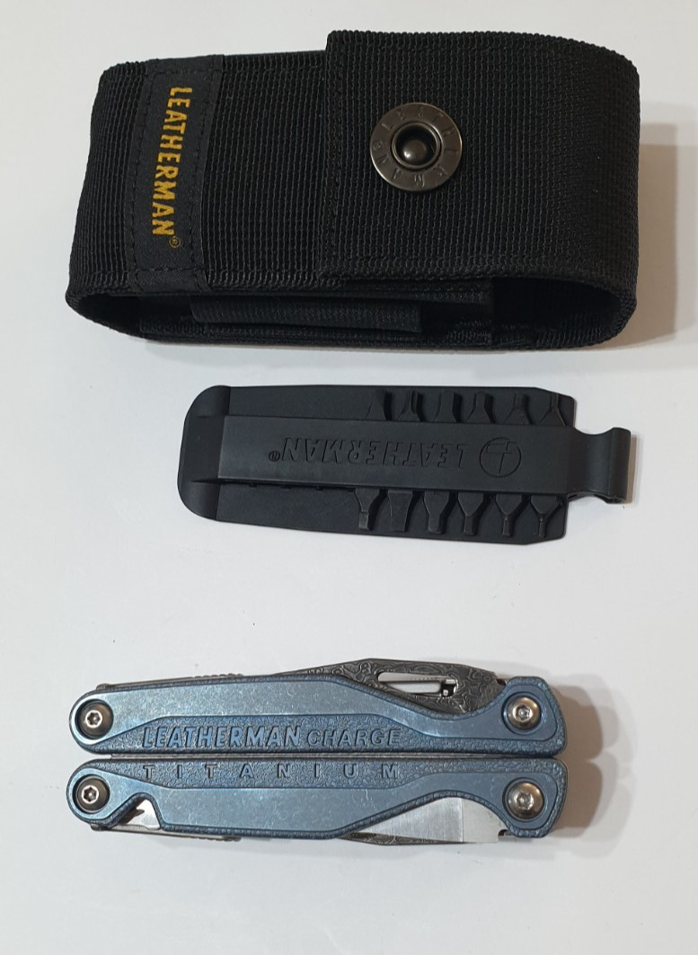 🔥🔥🔥 Leatherman Charge TTI Titanium Damascus Blades NotUsed Very Rare