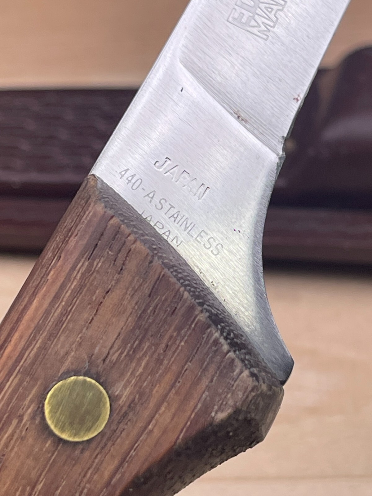 Edge Mark 440-A Explorer Fisherman 25-346 Knife w/Original Sheath Japan