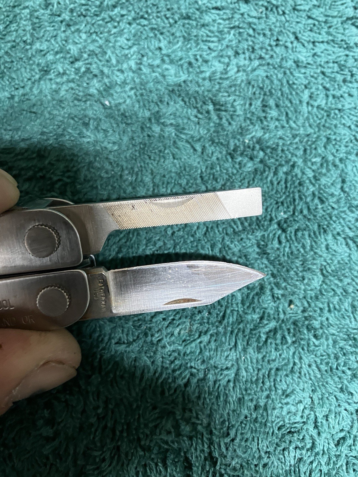 Leatherman MINI TOOL multitool. US PAT PEND on One Side 1986-88