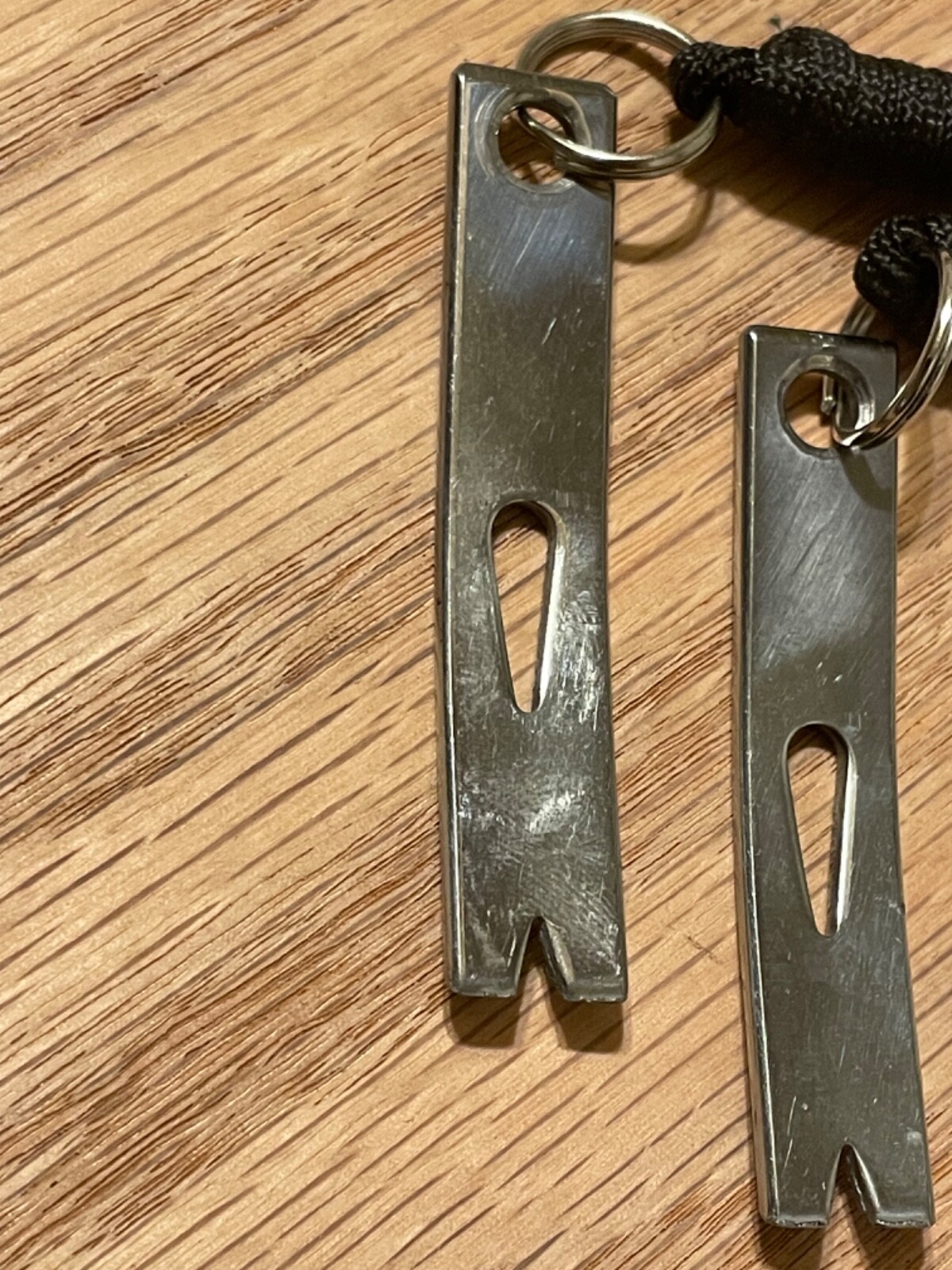 Pocket Keychain Pry Bars Carbon Steel x2