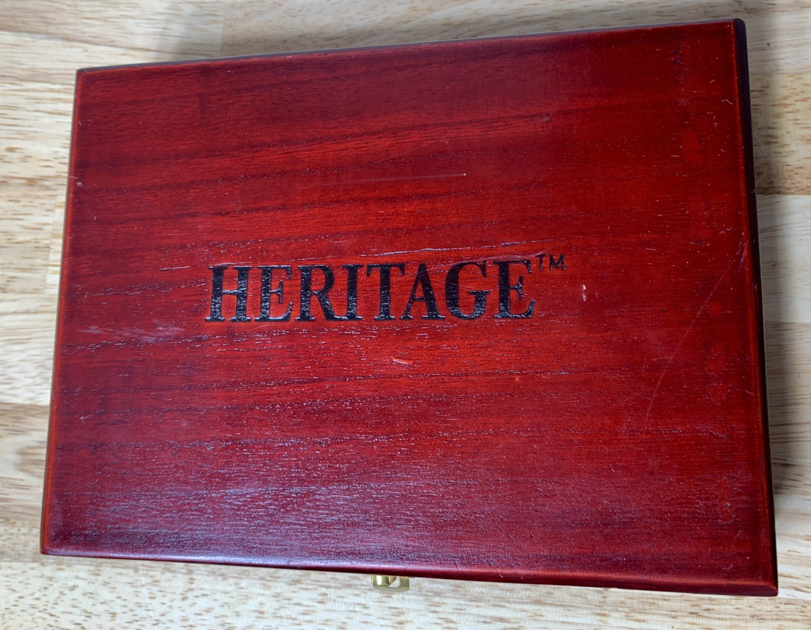 Heritage Tools 3 Piece Multi Tool Set In wood engraved Box