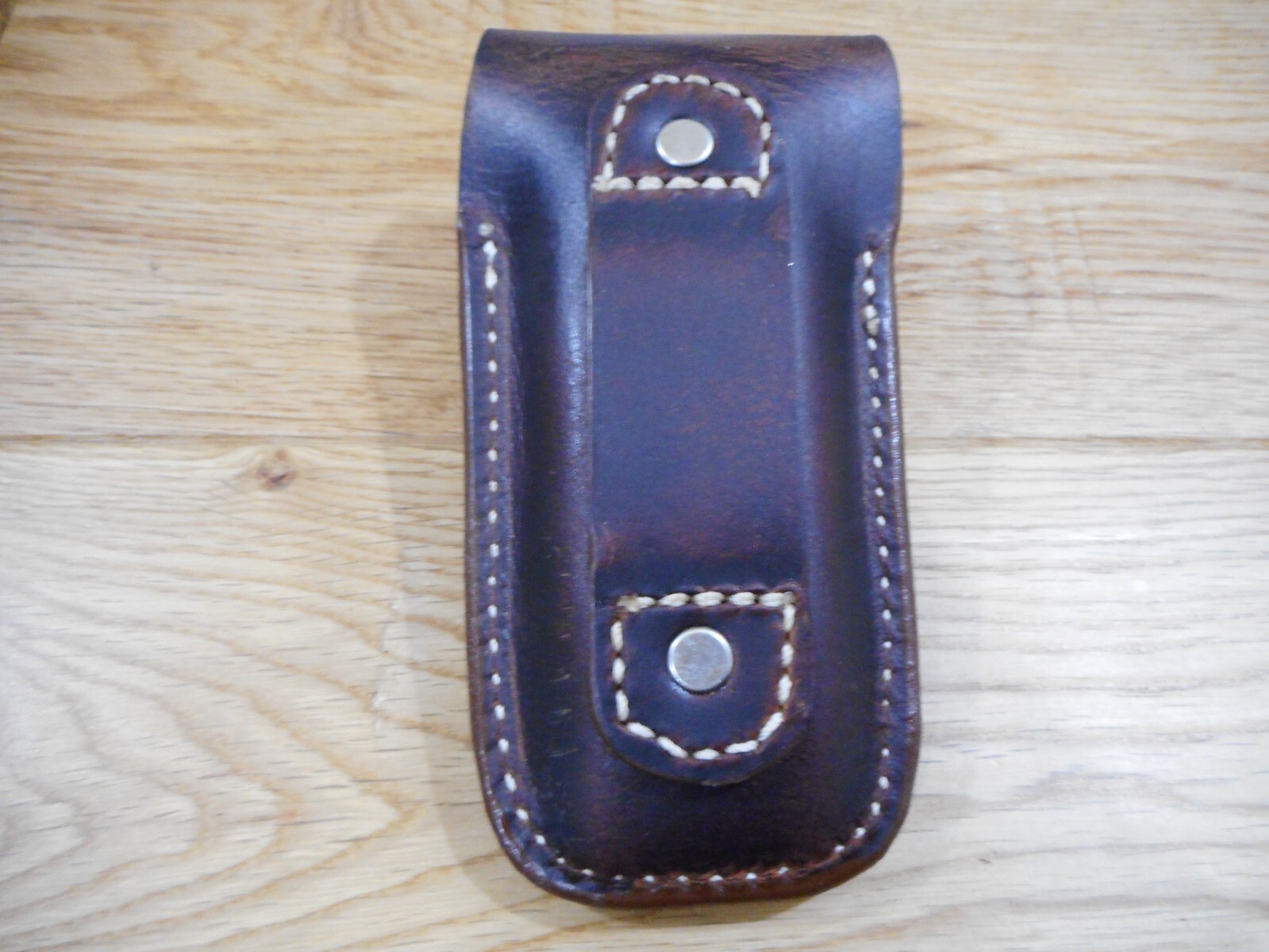 Leatherman Wave Crazy Horse leather sheath. Replica Indian nickel . Sheath only.