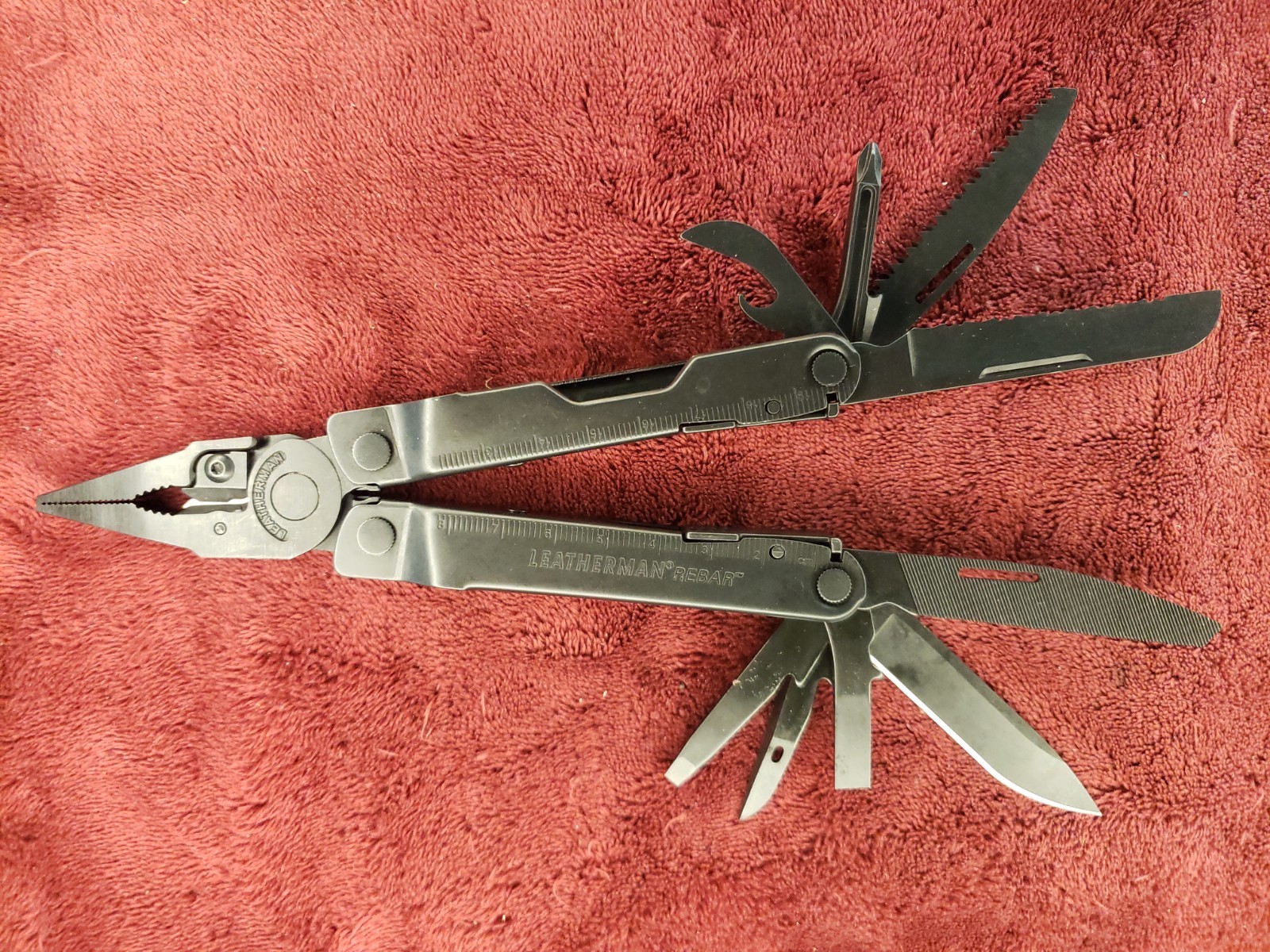 🔪 Leatherman Black Rebar Multi Tool Factory Serviced
