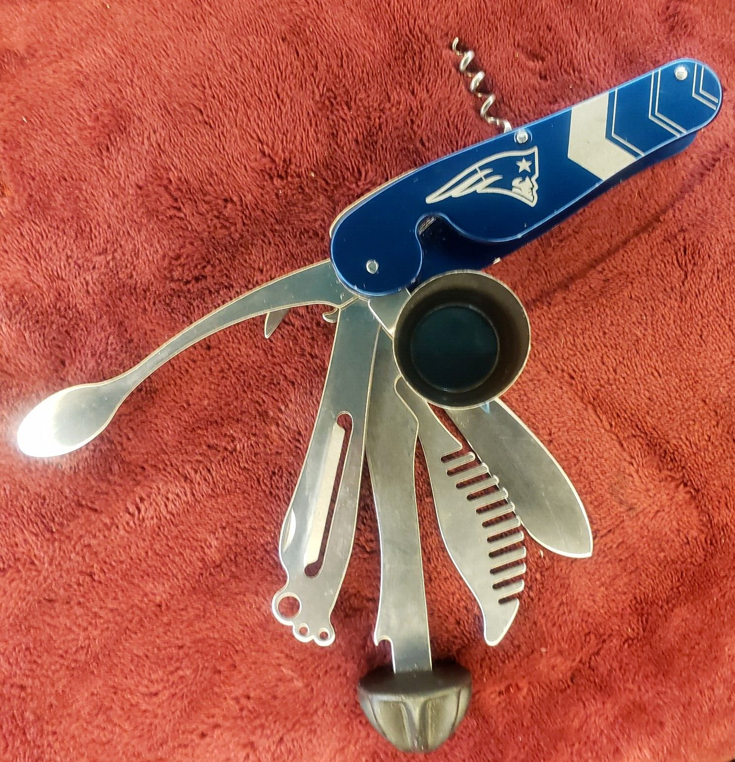 Sports Vault NFL New England Patriots Bartender Multi-Tool Knife Bar Tender