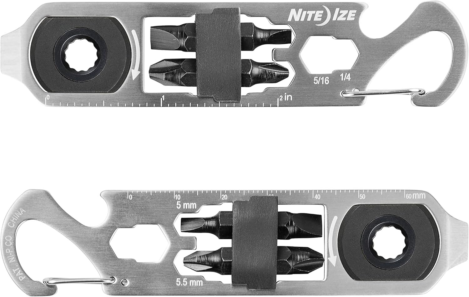 Doohickey Ratchet Key Tool – Keychain Multitool with Carabiner Clip – Pocket Too